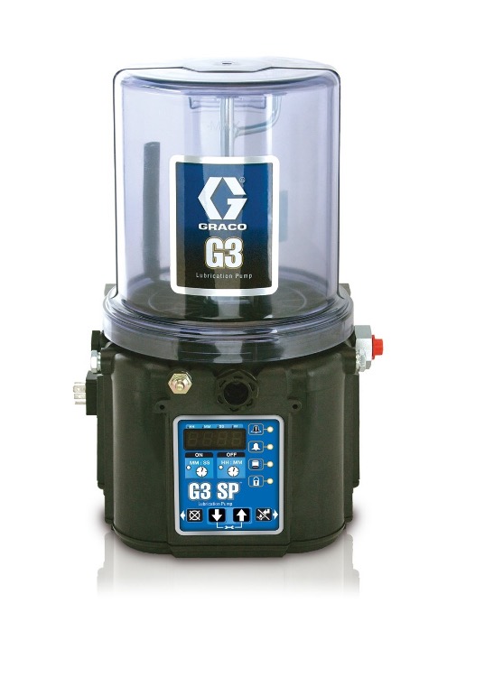 G3™ SP Grease Lubrication Pump, 90-240 VAC, 4 Liter, Low Level with Controller, 1 Sensor, DIN