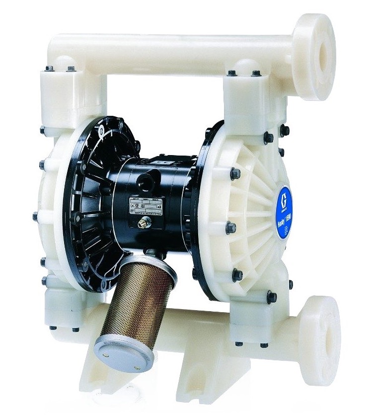 Husky 1590 PVDF (1-1/2" NPT) Std Pump, Al Ctr Section, Flouroeleastomer Seats, Flouroeleastomer Balls & Flouroeleastomer Diaph