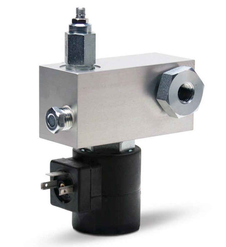 Direct-Mount Vent Valves for G3™ Pumps - BSPP, 24 VDC, 500-3500 psi, Normally Closed, RH